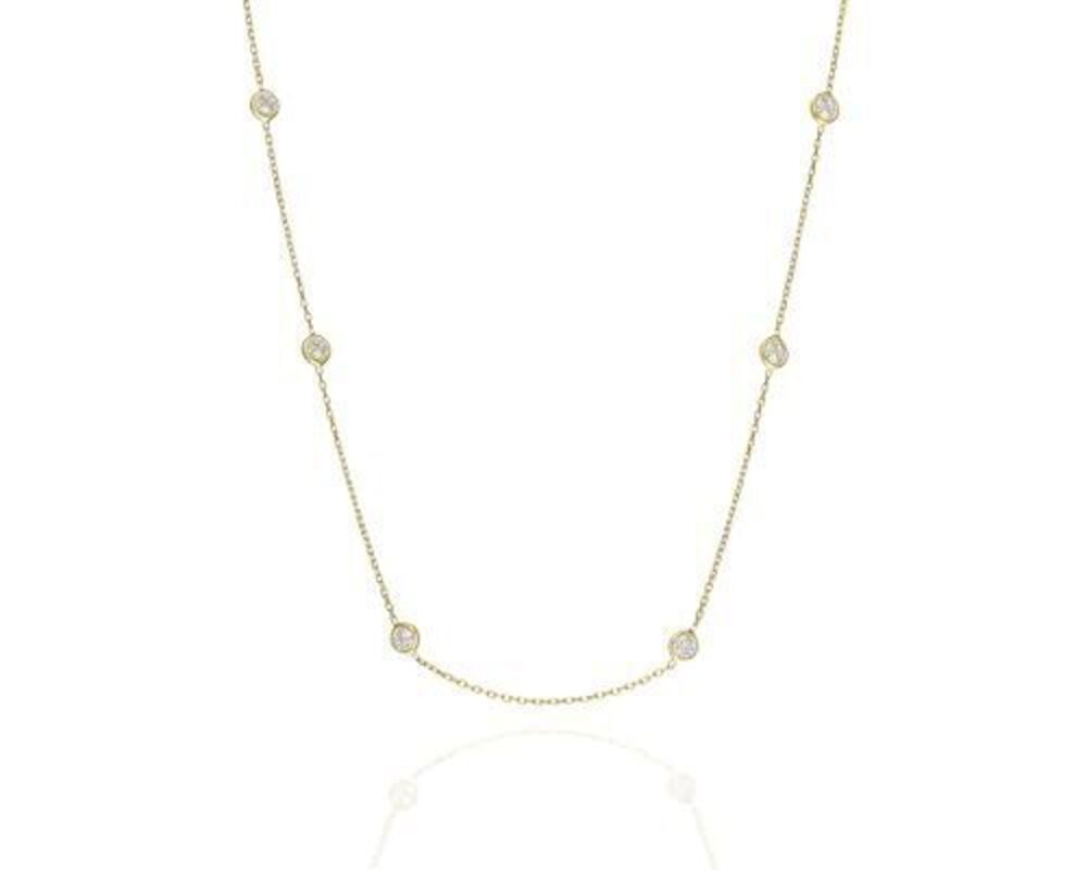 2964 Forever Diamond - Endless Love Necklace, Minimalist and Timeless 18K